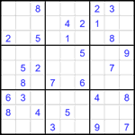 Судоку 9х9 #2710 средний