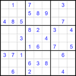 Судоку 9х9 #2711 средний