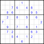 Судоку 9х9 #2712 средний