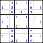 Судоку 9х9 #2714 средний