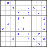 Судоку 9х9 #2716 средний