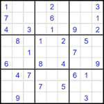 Судоку 9х9 #2717 средний