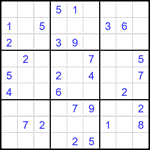 Судоку 9х9 #2718 средний