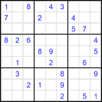 Судоку 9х9 #2721 средний