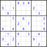 Судоку 9х9 #2722 средний