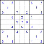 Судоку 9х9 #2724 средний