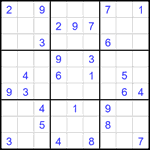 Судоку 9х9 #2725 средний