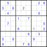 Судоку 9х9 #2646 трудный