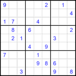 Судоку 9х9 #2660 трудный