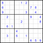 Судоку 9х9 #2666 трудный