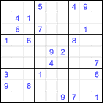 Судоку 9х9 #2683 трудный