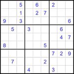 Судоку 9х9 #2690 трудный