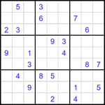 Судоку 9х9 #2692 трудный