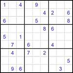 Судоку 9х9 #2704 трудный