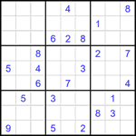Судоку 9х9 #2713 трудный