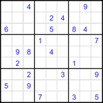 Судоку 9х9 #2714 трудный