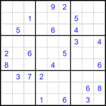 Судоку 9х9 #2717 трудный
