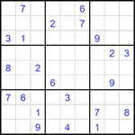 Судоку 9х9 #2718 трудный