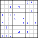 Судоку 9х9 #2728 трудный