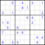 Судоку 9х9 #2627 очень трудный