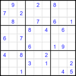 Судоку 9х9 #2628 очень трудный