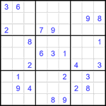 Судоку 9х9 #2630 очень трудный