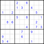 Судоку 9х9 #2633 очень трудный