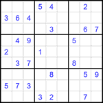 Судоку 9х9 #2635 очень трудный