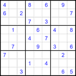 Судоку 9х9 #2638 очень трудный