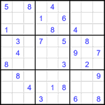 Судоку 9х9 #2646 очень трудный