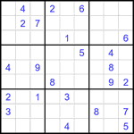 Судоку 9х9 #2648 очень трудный