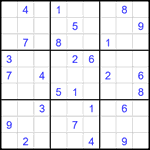 Судоку 9х9 #2651 очень трудный