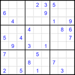 Судоку 9х9 #2656 очень трудный