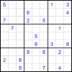 Судоку 9х9 #2657 очень трудный