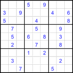 Судоку 9х9 #2661 очень трудный