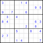 Судоку 9х9 #2663 очень трудный