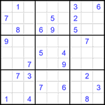Судоку 9х9 #2669 очень трудный