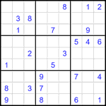 Судоку 9х9 #2673 очень трудный