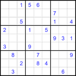 Судоку 9х9 #2674 очень трудный