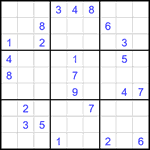 Судоку 9х9 #2679 очень трудный