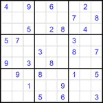 Судоку 9х9 #2680 очень трудный