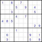 Судоку 9х9 #2681 очень трудный