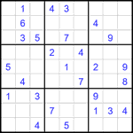 Судоку 9х9 #2682 очень трудный