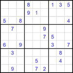 Судоку 9х9 #2690 очень трудный