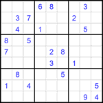 Судоку 9х9 #2691 очень трудный