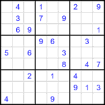 Судоку 9х9 #2700 очень трудный