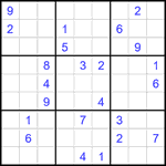 Судоку 9х9 #2704 очень трудный