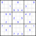 Судоку 9х9 #2710 очень трудный