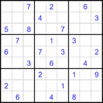 Судоку 9х9 #2717 очень трудный