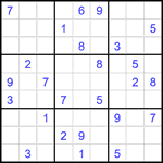 Судоку 9х9 #2720 очень трудный